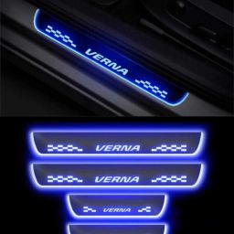 Hyundai Verna car door foot step led sill scuff plate Door Sill Plate-image-7