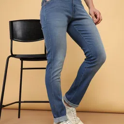 wrangler Men Slim Mid Rise Blue Jeans-picture-37