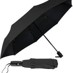Windproof Umbrella Auto Open Close Strong Rain Proof Umbrella (Black) Umbrella-25