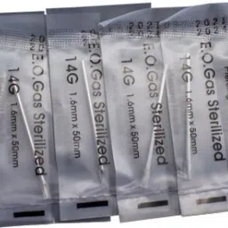 14G PIERCING NEEDLE ( PACK OF 5) Disposable Round Tattoo Needles-image-19