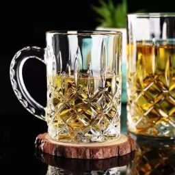 (Pack of 2) Multipurpose Drinking Glass for Juice,Glass Beer Mug (400 ml, Pack of 2) Glass Beer Mug-image-16