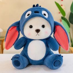 Blue Bunny Teddy Bear Soft Toy Birthday Gift for Kids - 34 cm-image-59