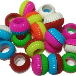 Pigeon Multi Double colour Plastic Sound Foot Ring 20 Pcs Bird Shoulder Guard-image-82