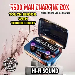 crecro M19 bluetooth earbuds headset wireless earphone 5.3 LED Display M10 Q260 Smart Headphones-25