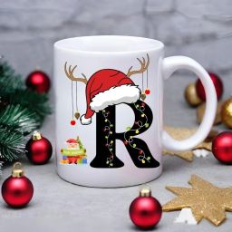 "Christmas Alphabet R Word Christmas Theme"Coffee mug Christmas Gift Everyone Ceramic Coffee Mug-image-16