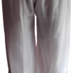 Women Relaxed White Georgette Trousers-image-76