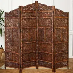 shilpi Wooden Room Callam Divider In Brown-picture-29