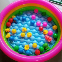 Sunset (IND*73) Glow Pool in (1.14x0.25 m) With Free Pump Inflatable Swimming Pool-31