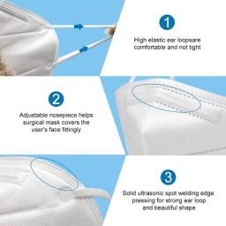 bildos N95/KN95 Reusable 5 Layer Mask with Melt blown fabric Filter Pollution Mask Respirator N95 Washable mask for Men ,Women Reusable image 5