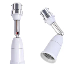 Zomei White B22 to E27 Light Socket Converter Extender Flexible Rotatable Adapter Holder Phone Converter-image-58