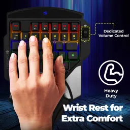 ZEBRONICS Zeb-Max Atom Wired USB Standard Gaming Keyboard Compatible with Desktop, Laptop, Mac Easy to Use,Plug and Play,Quick, Comfy Durable body image 5