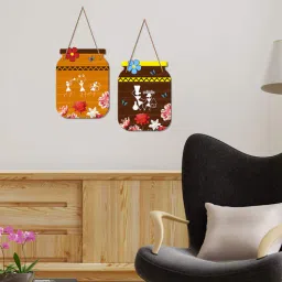 vibecrafts Warli Multicolour Engineered Wood Wall Hanging Quotes-picture-3
