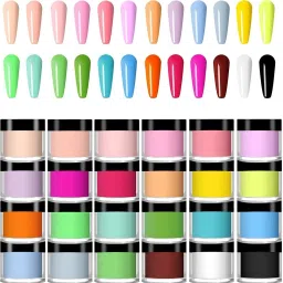 12 Colors Acrylic Nail Powder Set, Colored Acrylic Powder for Nails-image-49