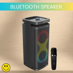SACRO A1 (PORTABLE BLUETOOTH PARTY SPEAKER) Wireless Karaoke Mic & Deep Bass SoundS344 40 W Bluetooth Party Speaker-picture-13