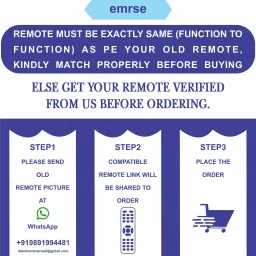 Emrse AC 59 Hitachi Split/Window Air Conditioner Remote (Please Match The Image with Your Old Remote) Remote Controller image 5
