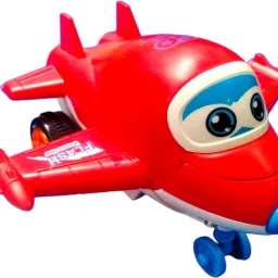 Cute Character pull and push go back Transforming into Battle Aeroplane Toy-16