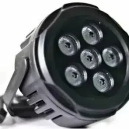 6 Led Multi Colors Mini Black Par Light With Plug Cable For Party,DJ,Festivals Disco Ball Set-11