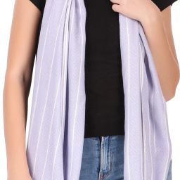 Solid Viscose, Cotton Viscose Blend Women Purple Stole, Scarf, Fancy Scarf-image-77
