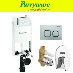 Half Frame Concealed Cistern, with divater body upper part set of 1 pic 058 Dual Flush Tank-image-39