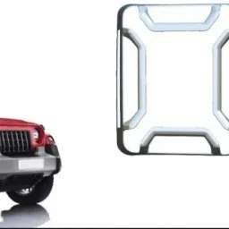 Tail Light Cover Chrome Finishing Suitable For Mahindra Thar (2021-2023) Chrome MAHINDRA Thar Rear Garnish-image-17
