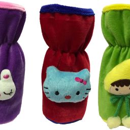 Premium quality Velvet Bottle Cover with teddy (Pack of 3)-image-48