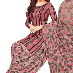Unstitched Crepe Salwar Suit Material Paisley-image-24