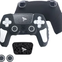 HICLE PS5 Silicone Protective Cover Non-Slip, Sweat-Proof Rubber Shell with Thumb Grip Gamepad-41