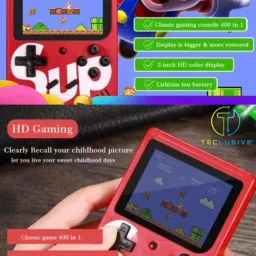 BSVR Newly 400 Games Super Mario 053 Gaming Console Portable and Best For Kids Game 8 GB with Super Mario, DR Mario, Mario, Contra, Turtles, Tank, Total 400 Games-image-41