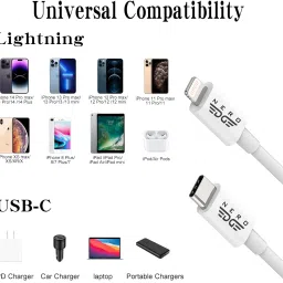 NeroEdge USB Type C Cable 4 A 1 m i_phone 20W Fast Charging (Apple MFi Certified) Lightning to USB TYPE C image 5