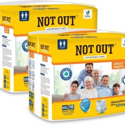 Adult Diaper Pants,Double Extra Large,Waist107-165cm,12Hrs Absorption(Pack of 2) Adult Diapers - XXL-image-79