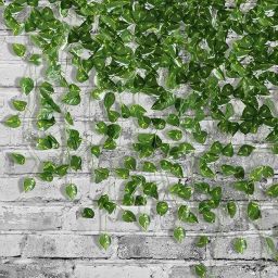 Artificial Garland Money Leaves Pack of 1 in to 12 pic. Strings Artificial Plant Green Tulips Artificial Flower-image-91