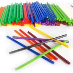 Counting Sticks mathematics kit for Kids Toy Math manipulatives learning resources,Plastic Colorful Multicolor Set of 112 pcs Size 10cm Each-23