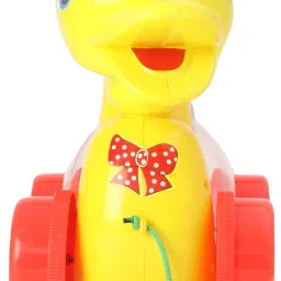 zokato Pull Along Rattling Duck - Red & Yellow image 4