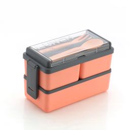 New Premium Quality Leak Proof Plastic Lunch Box Tiffin box 3 Containers Lunch Box-image-48