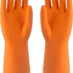 1 PAIR High Grade Rubber Material Multi Use Reusable Safety Hand Gloves RubberSafety Gloves-48
