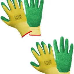 Safety Nylon Cut Resistant Hand Gloves Latex Coated for Climbing, Construction Climbing Gloves-image-1