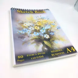Drawing Book With 150 GSM Paper Pack of 1 A4 Size Sketch Pad-4