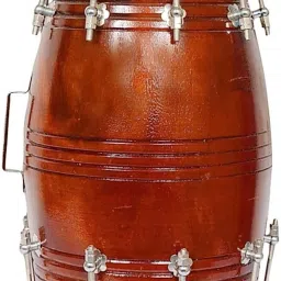 Dholak Brown in Nut Bold Nut & Bolts Dholak-image-42