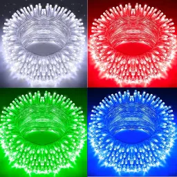 40 LEDs 11 m White, Red, Green, Blue Steady String Rice Lights-1