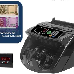 Stok ST-MC05 LCD Display Automatic Counterfeit Detector UV & MG Cash Bank Detector Note Counting Machine-21