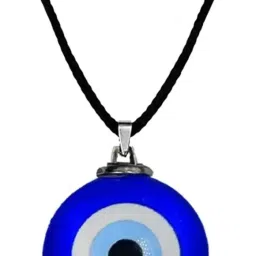 Round Evil Eye Nazar Suraksha Kavach Locket Pendant Necklace Brass Pendant-image-59