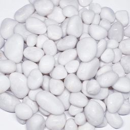 840 Gram White Stones Pebbles for Decoration Aquarium Plants Pots Garden Vase Polished Asymmetrical Marble Stone-image-26