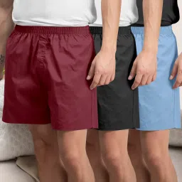Pack of 3 Solid Men Boxer-28