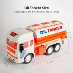 6x6 Super Tanker Truck Pull Back Vehicles Construction Truck Friction Power Toy Oil Tanker truck for 3+ Years Old Kids ,Boys, Girls (Multicolor )-image-9