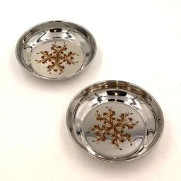 Designer Plate For Snacks/ Small Plate/ Snack Plate/ Set of 2 Half Plate-image-16