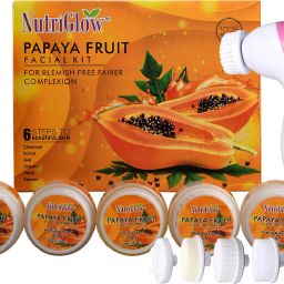 Papaya Facial Kit (250+10)g with 5 in 1 Face Massager 260 g-image-46
