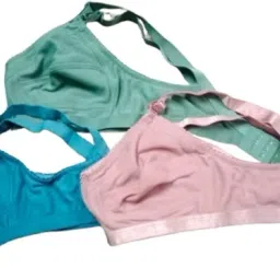 Pack of 3 Women Full Coverage Non Padded Bra-image-82