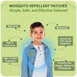 mumslap Natural Mosquito Repellent Patches for Babies, Protects from Dengue, Malaria image 4