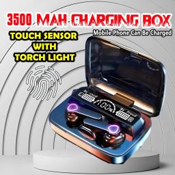 crecro M19 bluetooth earbuds headset wireless earphone 5.3 LED Display M10 Q121 Smart Headphones-image-71