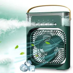 Primewell Portable Mini USB Air Conditioner Fan | Personal Table Cooling Fan for Home Portable mini air conditioner fan USB Air Cooler, USB Fan-image-29